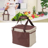 Insulated Lunch Bag Leak Proof Portable Reusable Lunch Box for Students Men Women and Office Workers L Coffee