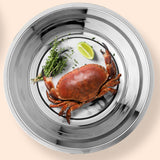 26cm Stainless Steel Basin Mixing Bowl Thicken Heavy Duty Deeper Edge Mirror Finish Salad Bowl