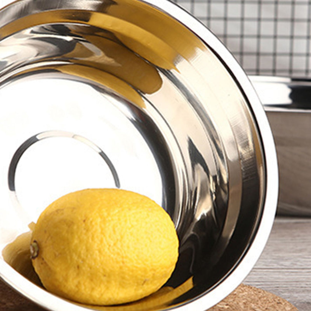 26cm Stainless Steel Basin Mixing Bowl Thicken Heavy Duty Deeper Edge Mirror Finish Salad Bowl