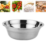 26cm Stainless Steel Basin Mixing Bowl Thicken Heavy Duty Deeper Edge Mirror Finish Salad Bowl