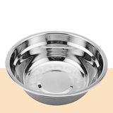 26cm Stainless Steel Basin Mixing Bowl Thicken Heavy Duty Deeper Edge Mirror Finish Salad Bowl