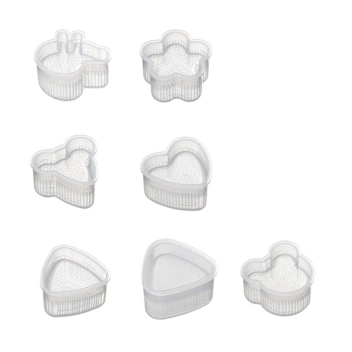7Pcs Sushi Ball Mold Cartoon Style Food Grade PP Easy Operation Widely Used Sushi Mold for Household Bar DIY