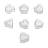 7Pcs Sushi Ball Mold Cartoon Style Food Grade PP Easy Operation Widely Used Sushi Mold for Household Bar DIY - Side View