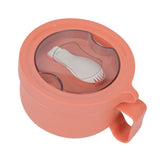 Insulated Bowl Leakage Proof 304 Stainless Steel Interior Thermal Soup Bowl with Handle for Noodle Bento 850ml Orange