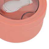 Insulated Bowl Leakage Proof 304 Stainless Steel Interior Thermal Soup Bowl with Handle for Noodle Bento 850ml Orange