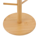 Coffee Cup Holder Space Saving Bamboo Coffee Mug Tree Rack Holder Organizer for Storage Display Drying Mugs - Extra Image