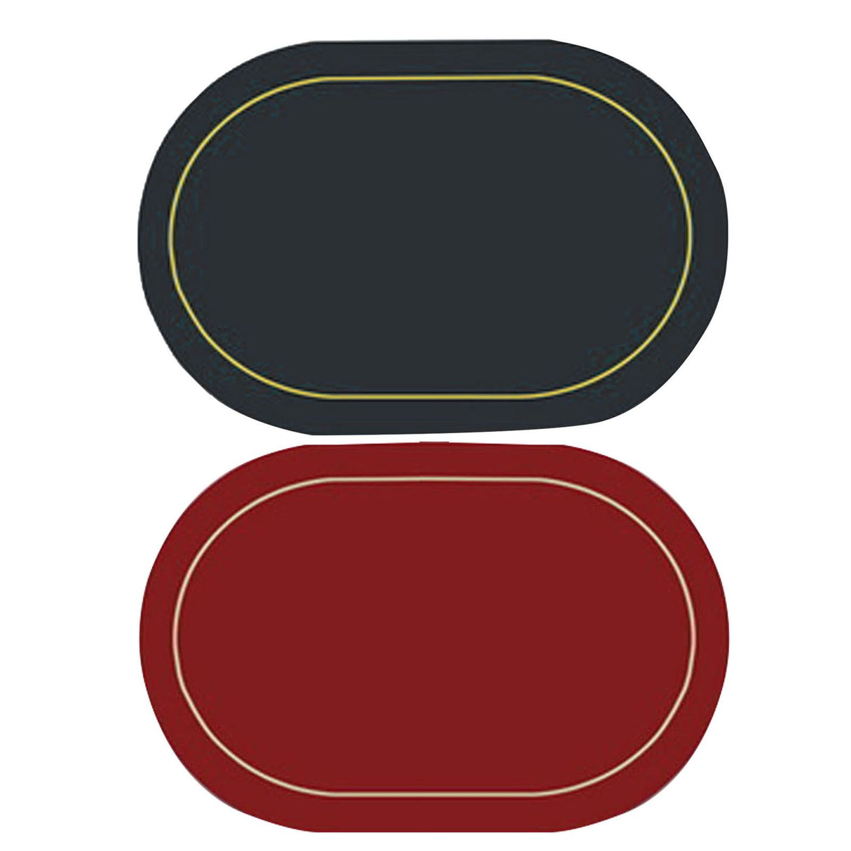 2Pcs Leather Oval Dining Food Mat Oil Proof Insulation Restaurant Table Home Hotel Non Slip Bowl Pad Placemat Black