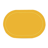 2Pcs Leather Oval Dining Food Mat Oil Proof Insulation Restaurant Table Home Hotel Non Slip Bowl Pad Placemat Blue
