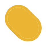 2Pcs Leather Oval Dining Food Mat Oil Proof Insulation Restaurant Table Home Hotel Non Slip Bowl Pad Placemat Blue