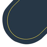 2Pcs Leather Oval Dining Food Mat Oil Proof Insulation Restaurant Table Home Hotel Non Slip Bowl Pad Placemat Blue - Extra Image