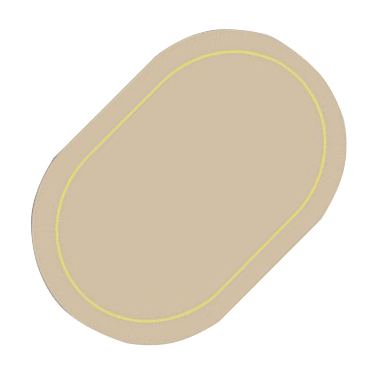 2Pcs Leather Oval Dining Food Mat Oil Proof Insulation Restaurant Table Home Hotel Non Slip Bowl Pad Placemat Light Gray