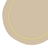 2Pcs Leather Oval Dining Food Mat Oil Proof Insulation Restaurant Table Home Hotel Non Slip Bowl Pad Placemat Light Gray