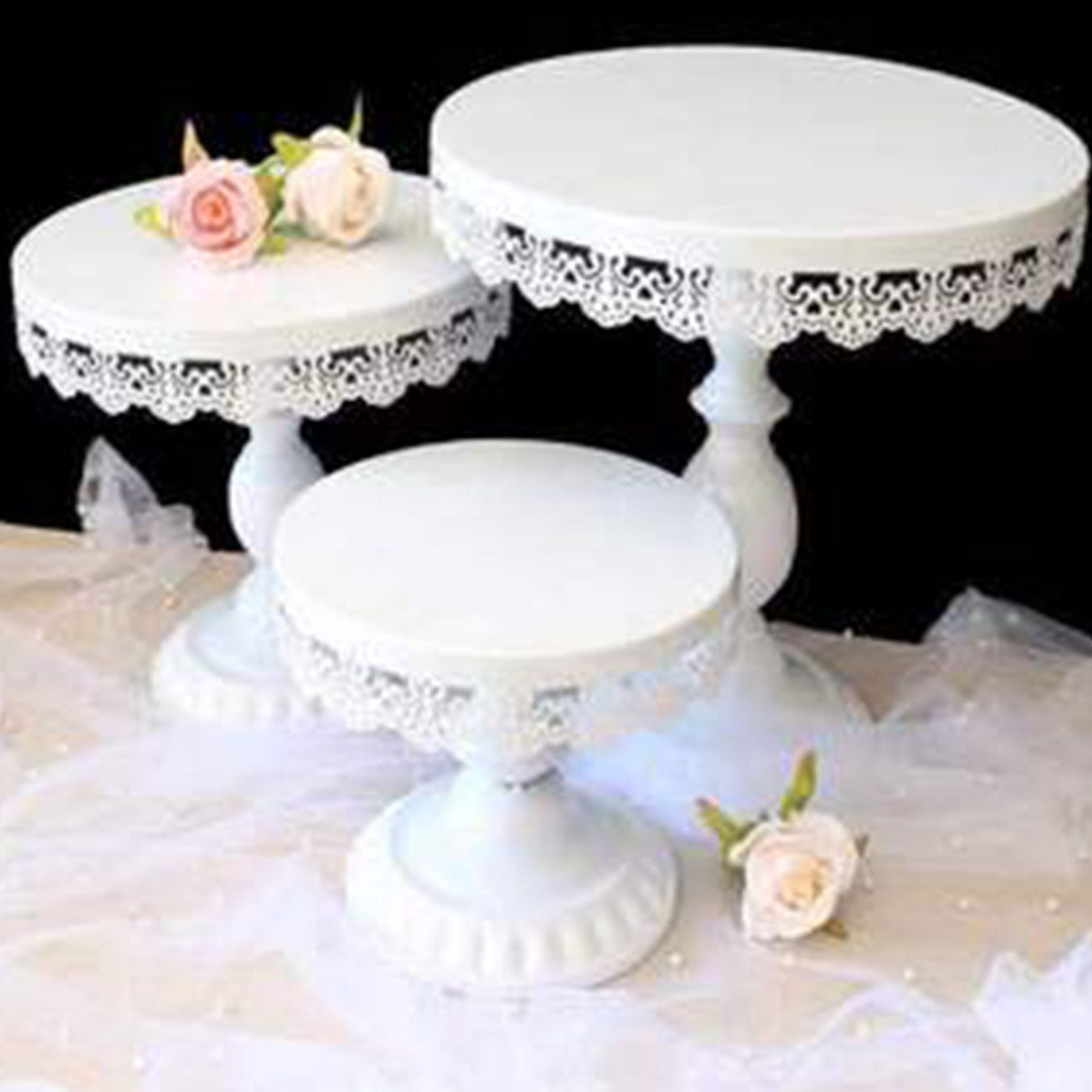 Cake Stand European Style Metal Cupcake Stand for Wedding Party Milk Tea Shop Birthday Party White