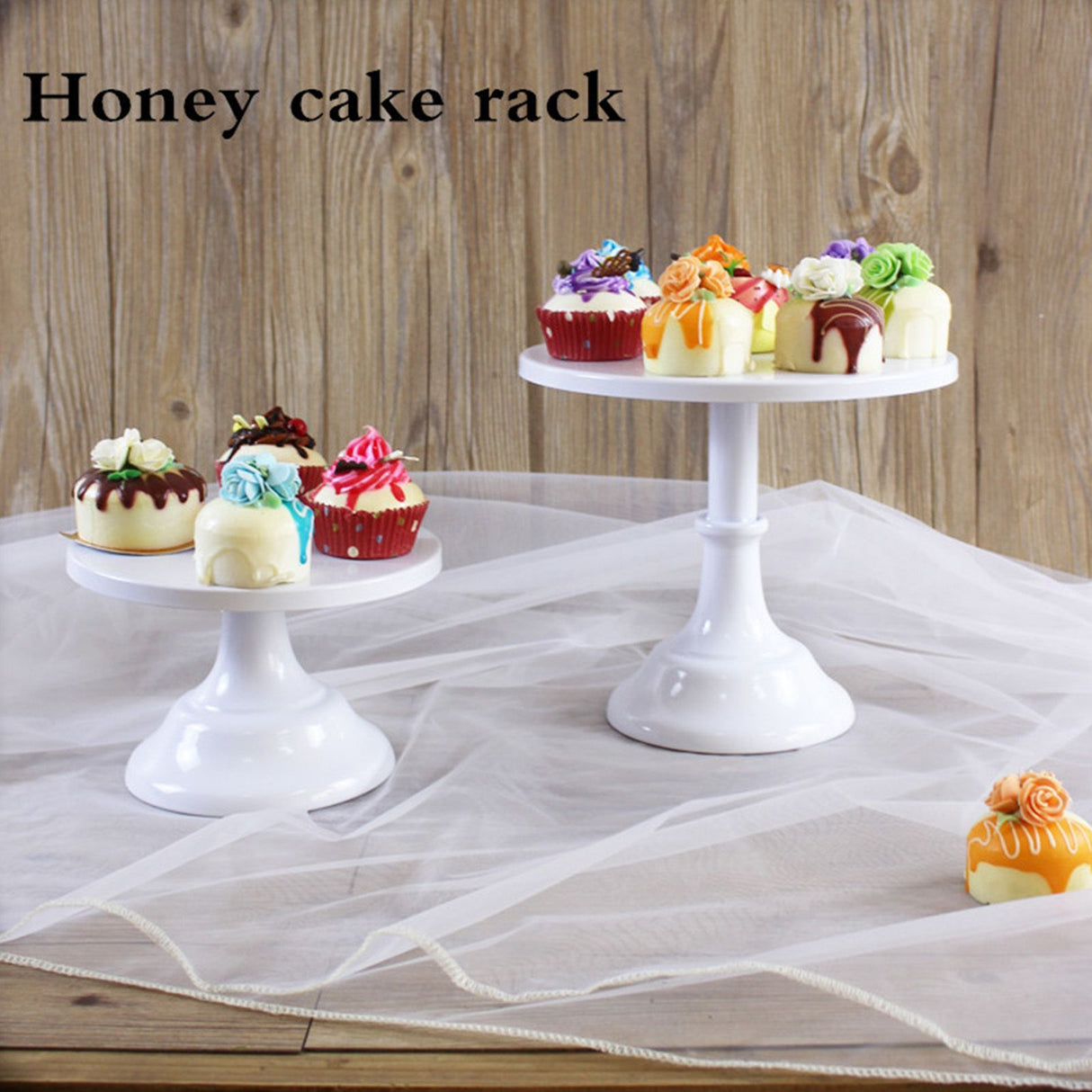 Cake Stand European Style Metal Cupcake Stand for Wedding Party Milk Tea Shop Birthday Party White