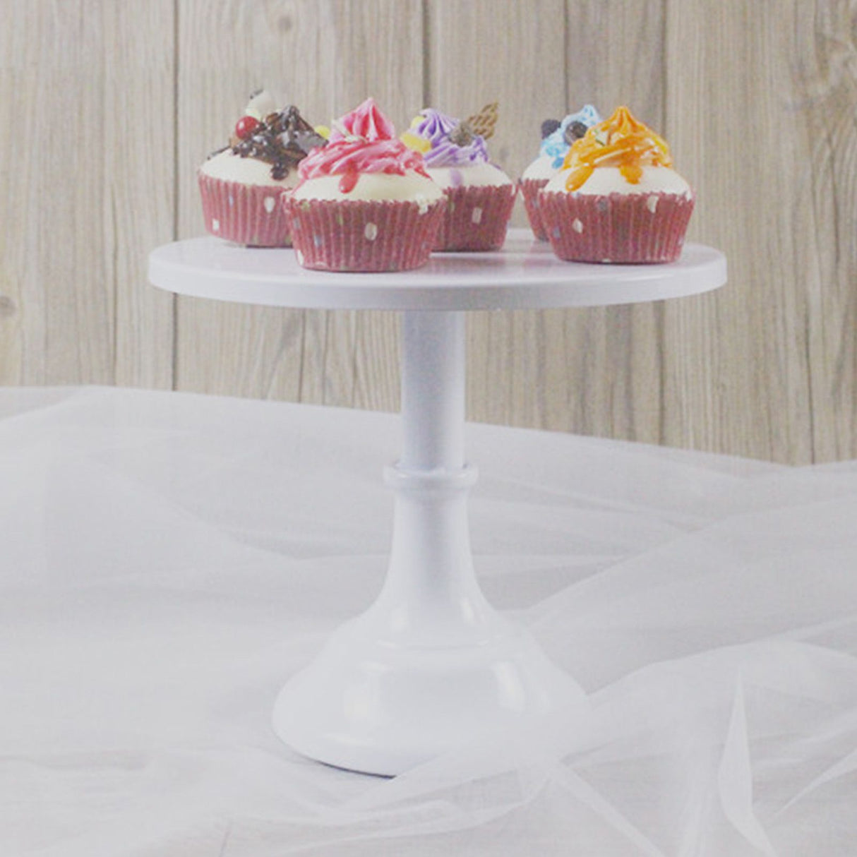 Cake Stand European Style Metal Cupcake Stand for Wedding Party Milk Tea Shop Birthday Party White