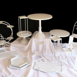 Cake Stand European Style Metal Cupcake Stand for Wedding Party Milk Tea Shop Birthday Party White - Extra Image