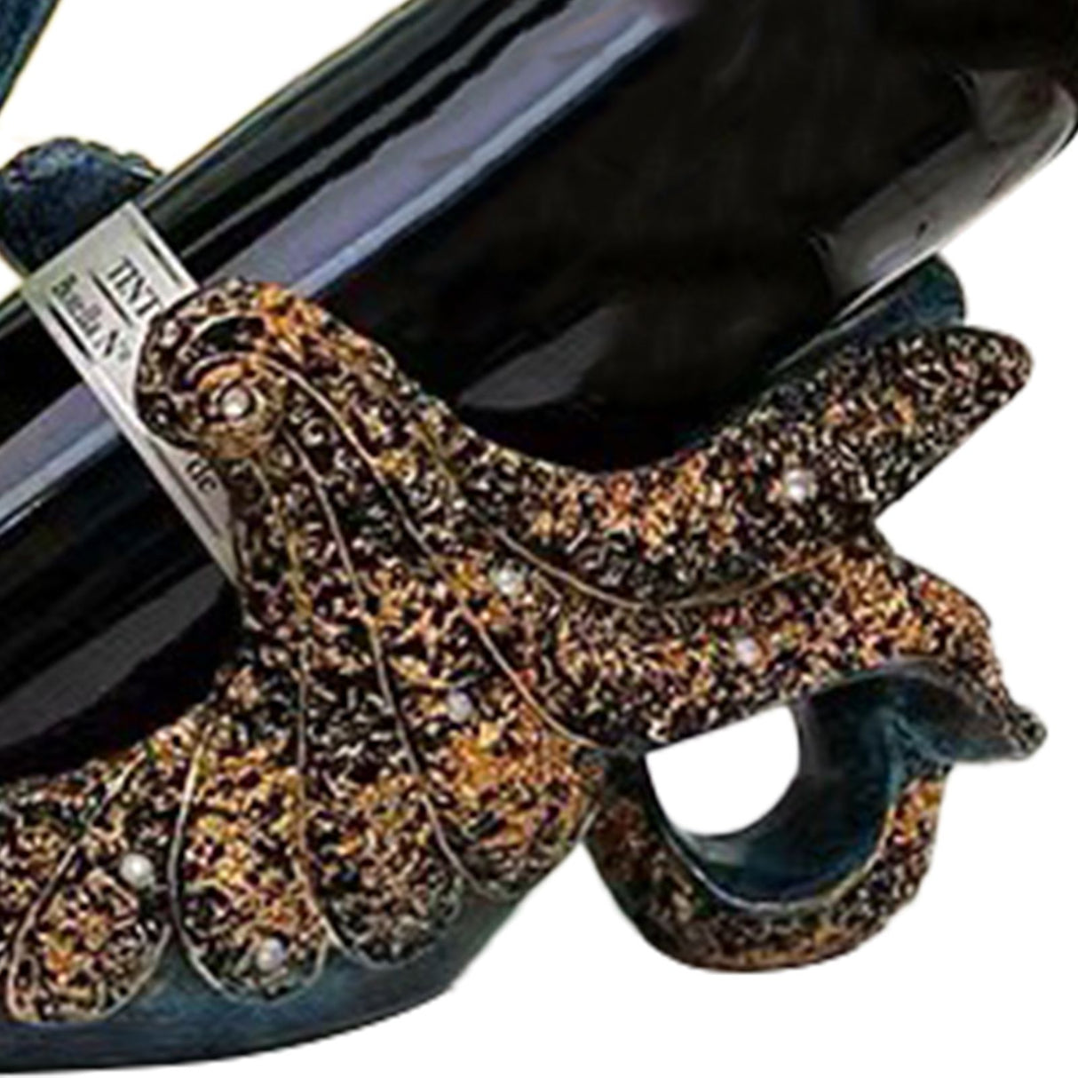 Luxury Swan Wine Rack Innovative Desktop Wine Cabinet Decorative Ornaments for Living Room Office Blue