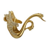 Luxury Swan Wine Rack Innovative Desktop Wine Cabinet Decorative Ornaments for Living Room Office Gold - Extra Image