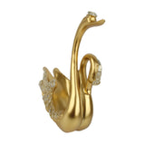 Luxury Swan Wine Rack Innovative Desktop Wine Cabinet Decorative Ornaments for Living Room Office Gold - Extra Image