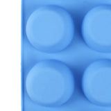 12 Cupcake Pan Soft Silicone Round Shape Easy Release Muffin Pan for Cupcake Muffin Gelatin Soap Candle Blue