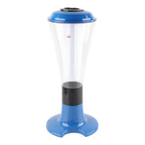 3L Beer Tower Dispenser Multipurpose Luminous Tabletop Wine Beer Tower Dispenser with Tap for Home Bar KTV Blue - Top-Down View