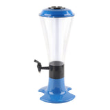 3L Beer Tower Dispenser Multipurpose Luminous Tabletop Wine Beer Tower Dispenser with Tap for Home Bar KTV Blue