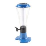 3L Beer Tower Dispenser Multipurpose Luminous Tabletop Wine Beer Tower Dispenser with Tap for Home Bar KTV Blue - Extra Image