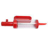 Biscuits Press Gun Kit Transparent Tube Food Grade Odorless Safe Biscuits Maker Press Machine Red - Side View