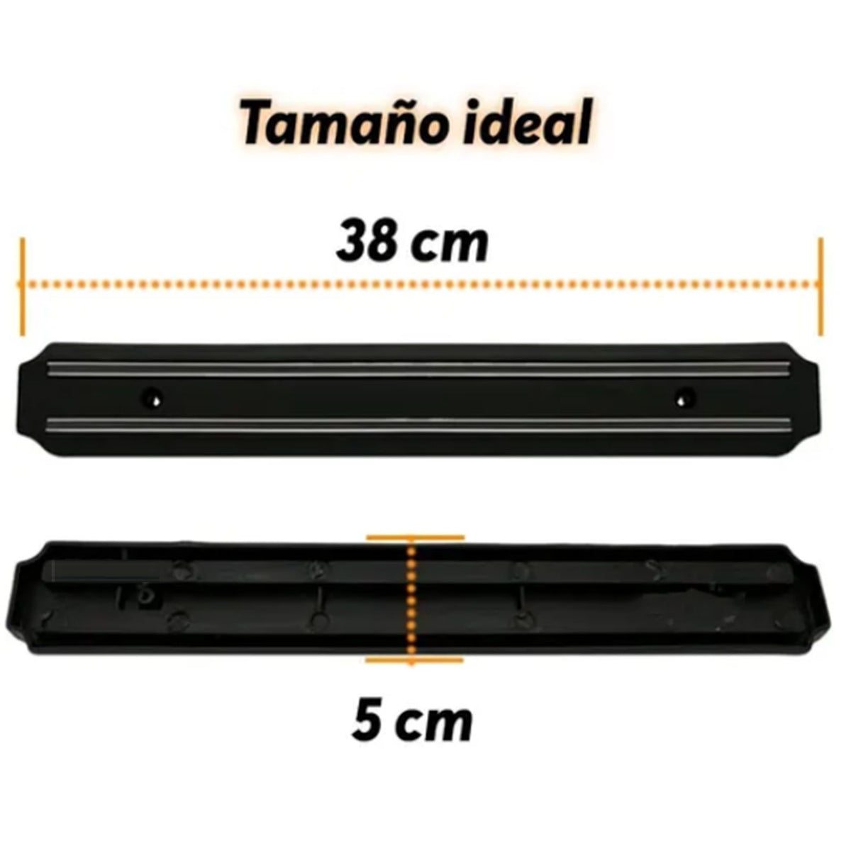 Magnetic Knife Holder Modern Simple Design Multi Use Wall Mount Knife Strip 38cm