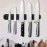 Magnetic Knife Holder Modern Simple Design Multi Use Wall Mount Knife Strip 38cm - Extra Image