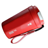 390ml Insulated Coffee Mug Keep Warm Cold Portable Stainless Steel Camping Mug for Home School Office Outdoor Red - Top-Down View