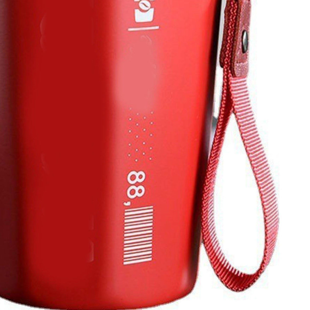 390ml Insulated Coffee Mug Keep Warm Cold Portable Stainless Steel Camping Mug for Home School Office Outdoor Red