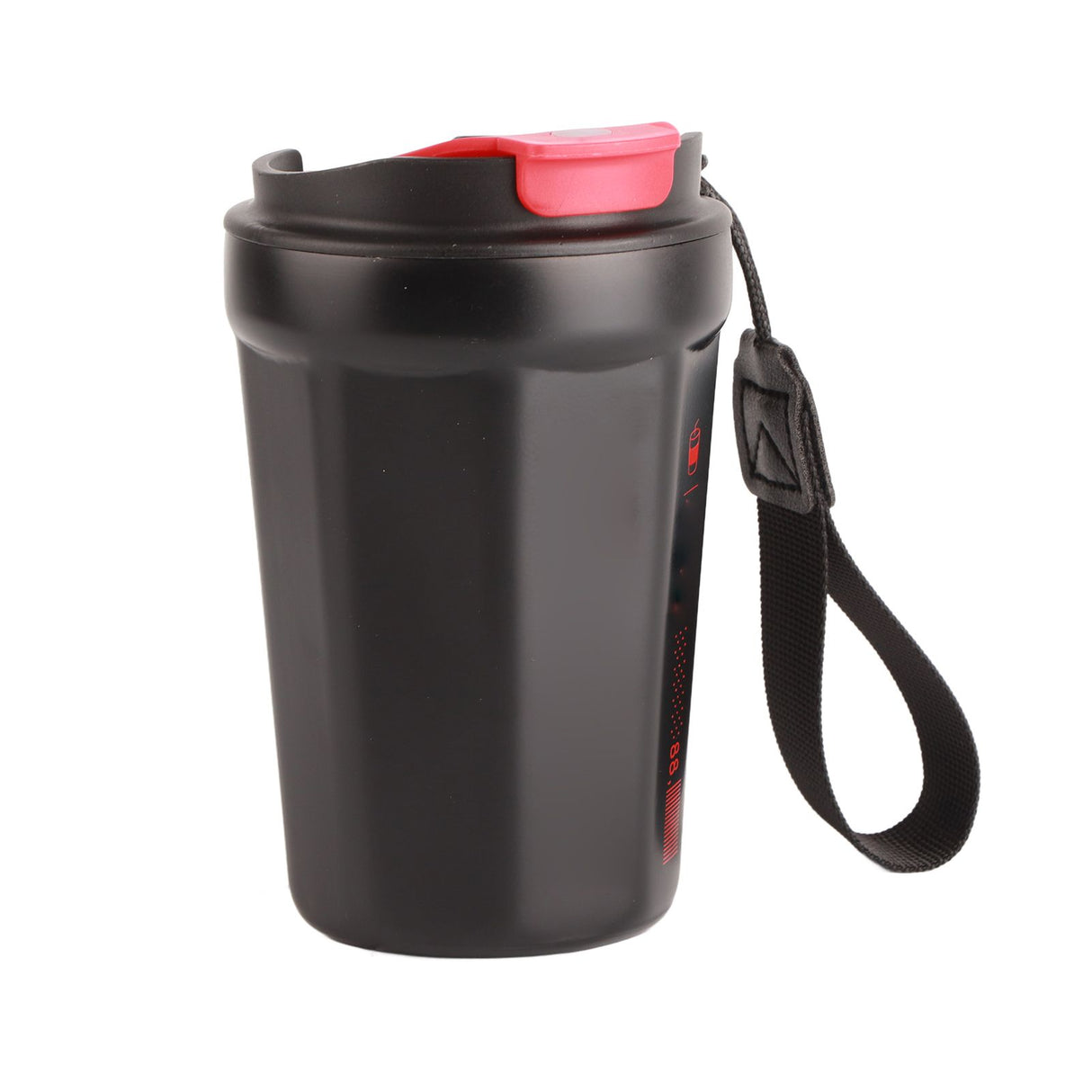 390ml Insulated Coffee Mug Keep Warm Cold Portable Stainless Steel Camping Mug for Home School Office Outdoor Black
