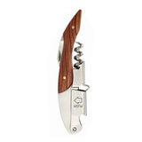 Wine Bottle Opener Corkscrew Stainless Steel Wood Easy Grip Portable Tool for Home