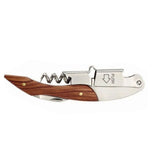 Wine Bottle Opener Corkscrew Stainless Steel Wood Easy Grip Portable Tool for Home