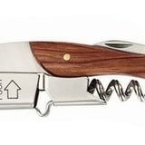 Wine Bottle Opener Corkscrew Stainless Steel Wood Easy Grip Portable Tool for Home - Extra Image