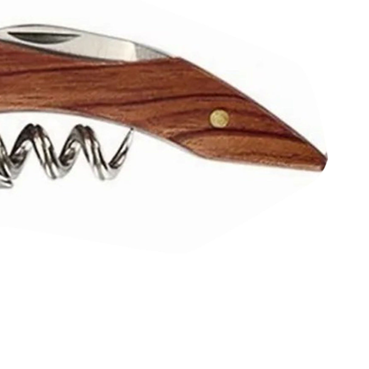 Wine Bottle Opener Corkscrew Stainless Steel Wood Easy Grip Portable Tool for Home