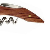 Wine Bottle Opener Corkscrew Stainless Steel Wood Easy Grip Portable Tool for Home