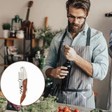 Wine Bottle Opener Corkscrew Stainless Steel Wood Easy Grip Portable Tool for Home