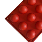 Semi Sphere Mold 15 Holes Silicone Semicircle Baking Mold for Cake Chocolate Mousse