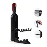 Wine Opener Black Multifunctional Magnet Design Portable Stainless Steel Wine Opener - Extra Image