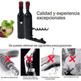 Wine Opener Black Multifunctional Magnet Design Portable Stainless Steel Wine Opener - Extra Image