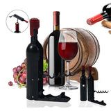 Wine Opener Black Multifunctional Magnet Design Portable Stainless Steel Wine Opener - Extra Image