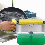 Detergent Liquid Press Dispenser Box Dishwashing Soap Automatic Outlet Kitchen Supplies