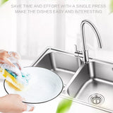 Detergent Liquid Press Dispenser Box Dishwashing Soap Automatic Outlet Kitchen Supplies