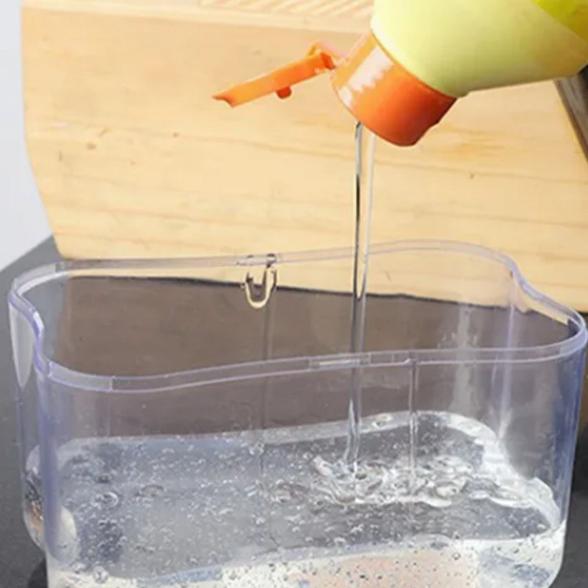 Detergent Liquid Press Dispenser Box Dishwashing Soap Automatic Outlet Kitchen Supplies