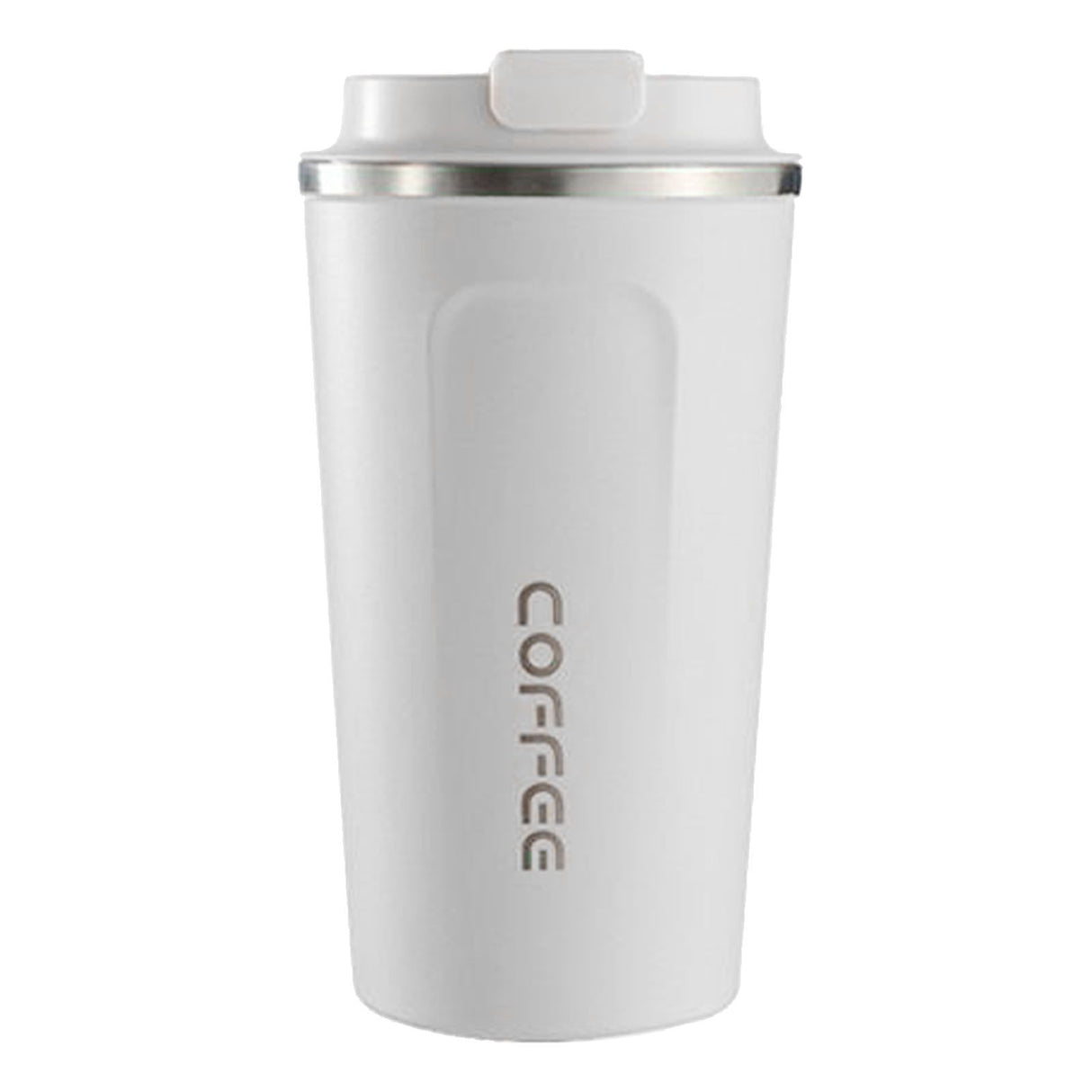 Smart Temperature Display Coffee Cup Portable 304 Stainless Steel Insulation Cup Simple Style Pure Color Generation 2nd White 380ml