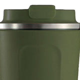 Smart Temperature Display Coffee Cup Portable 304 Stainless Steel Insulation Cup Simple Style Pure Color Generation 2nd Green 510ml - Close-Up Angle