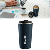 Smart Temperature Display Coffee Cup Portable 304 Stainless Steel Insulation Cup Simple Style Pure Color Generation 2nd Blue 380ml