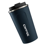 Smart Temperature Display Coffee Cup Portable 304 Stainless Steel Insulation Cup Simple Style Pure Color Generation 2nd Blue 380ml - Extra Image
